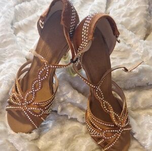 Professional Latin Ballroom Dance Shoes 3" Heels